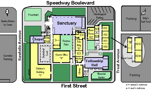 Diagram of Tucson Campus